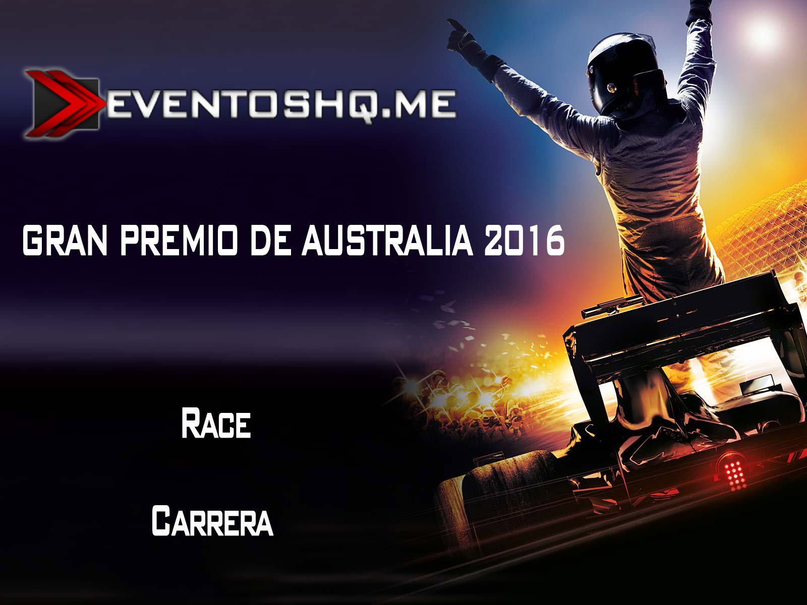 Repeticion Formula 1 GP Australia Carrera 2016 Español Latino