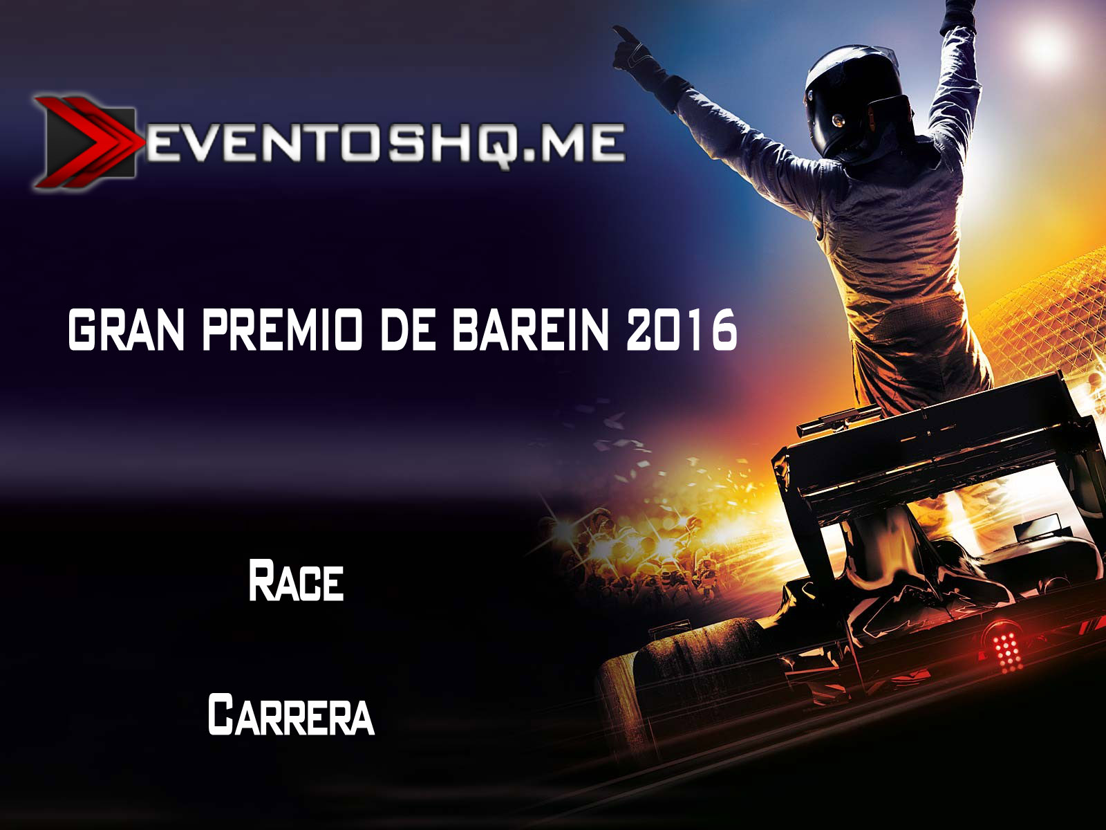 Repeticion Formula 1 GP Barein Carrera 2016 Español Latino