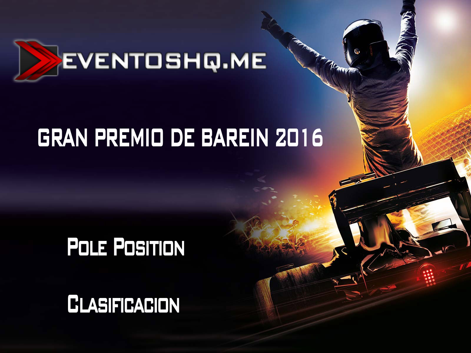 Repeticion Formula 1 GP Bahrein Pole Position 2016 Español Latino